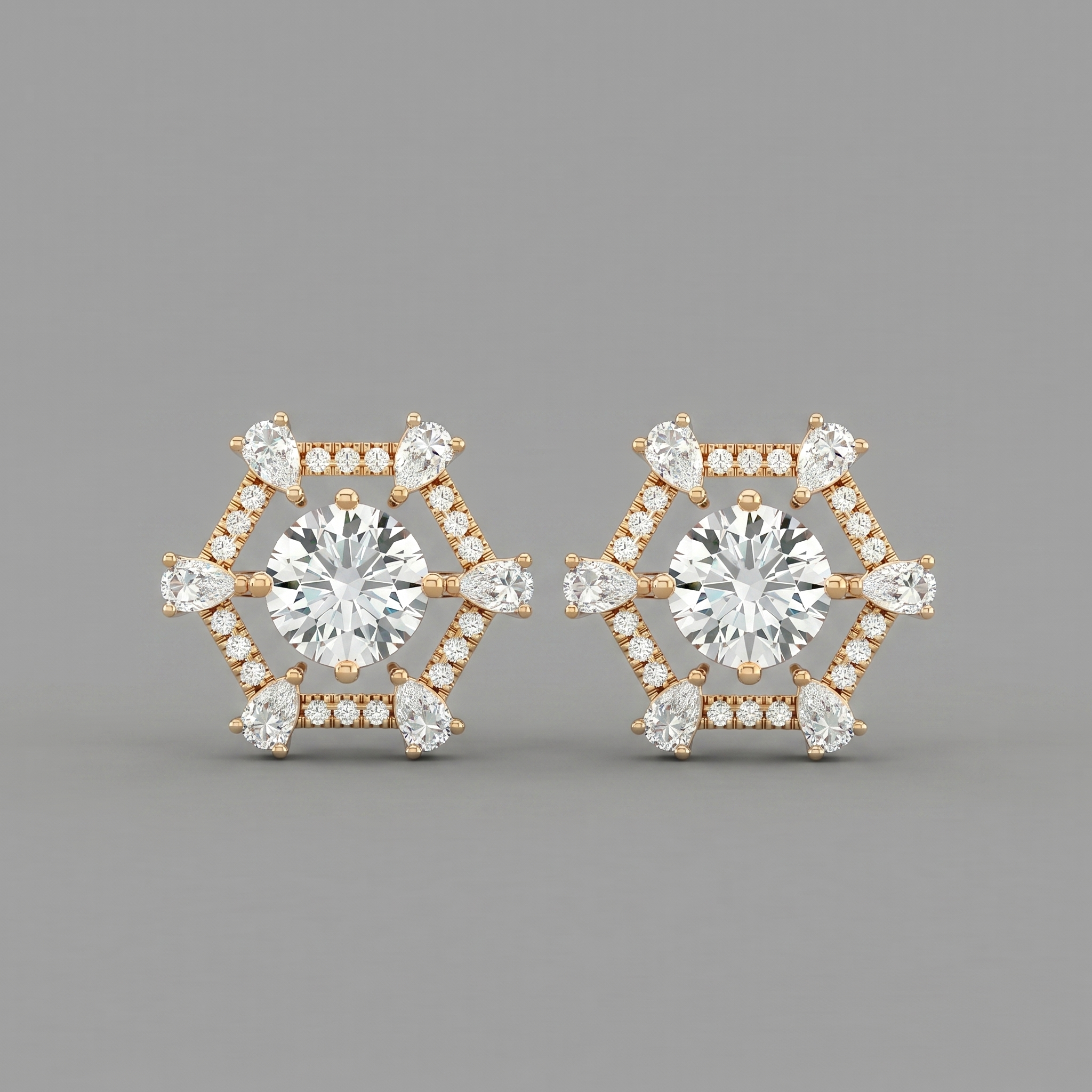 Jewel Cell Studs