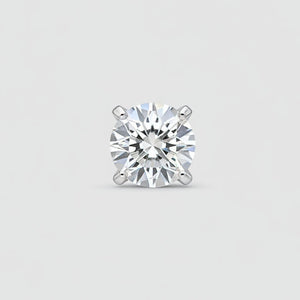 BIS-certified 1.6 ct lab-grown princess-cut diamond stud earrings for men