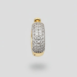 Diamond Cluster Hoop