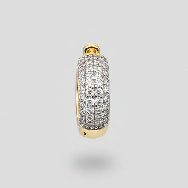 Diamond Cluster Hoop
