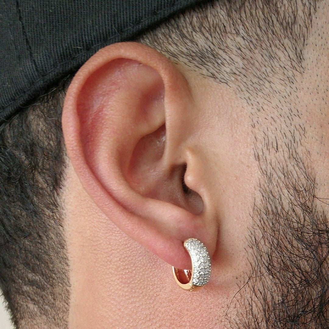 Diamond Cluster Hoop