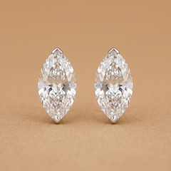 1.25-1.25ct Labgrown Marquise Diamond Solitaire Studs