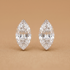 1.25-1.25ct Labgrown Marquise Diamond Solitaire Studs