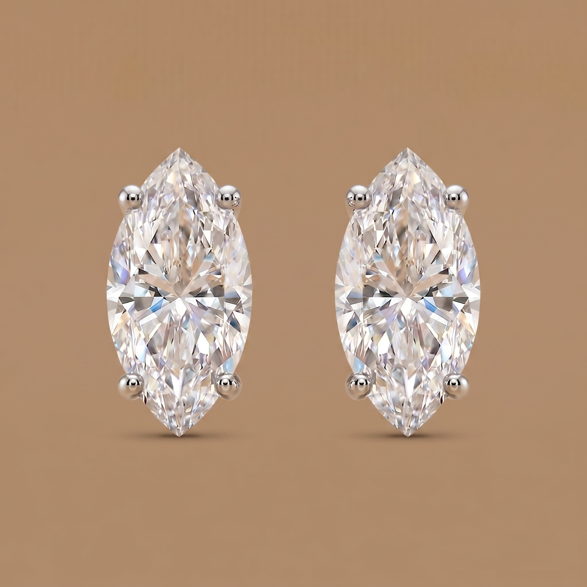 1.5-1.5ct Labgrown Marquise Solitaire Studs
