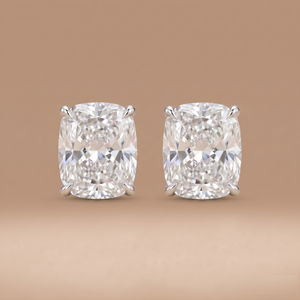 1.5-1.5ct Cushion Solitaire Studs