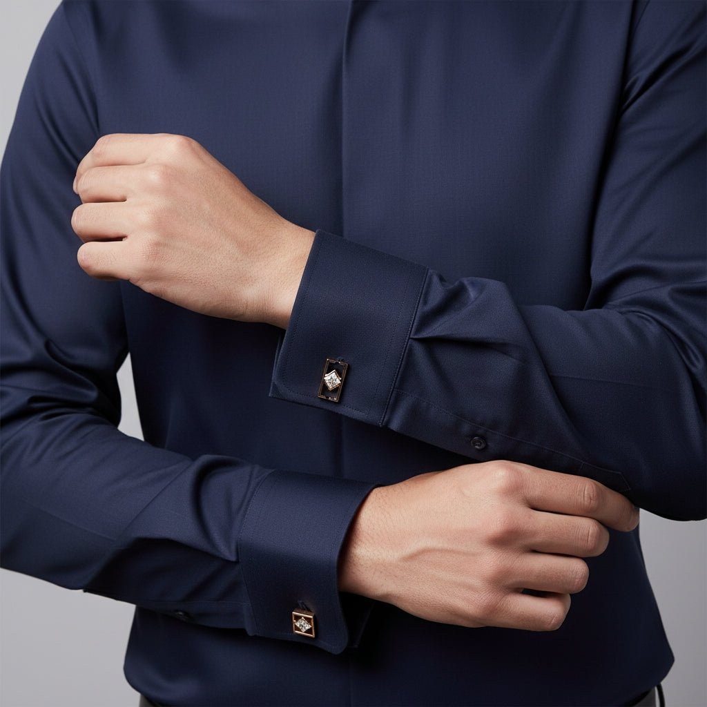 Diamond frame cufflinks