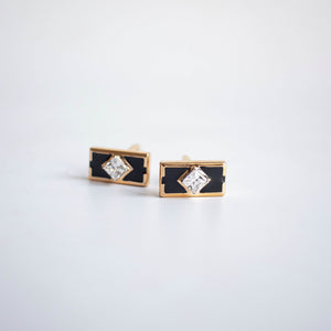 Diamond frame cufflinks