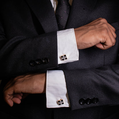 Chessboard cufflinks