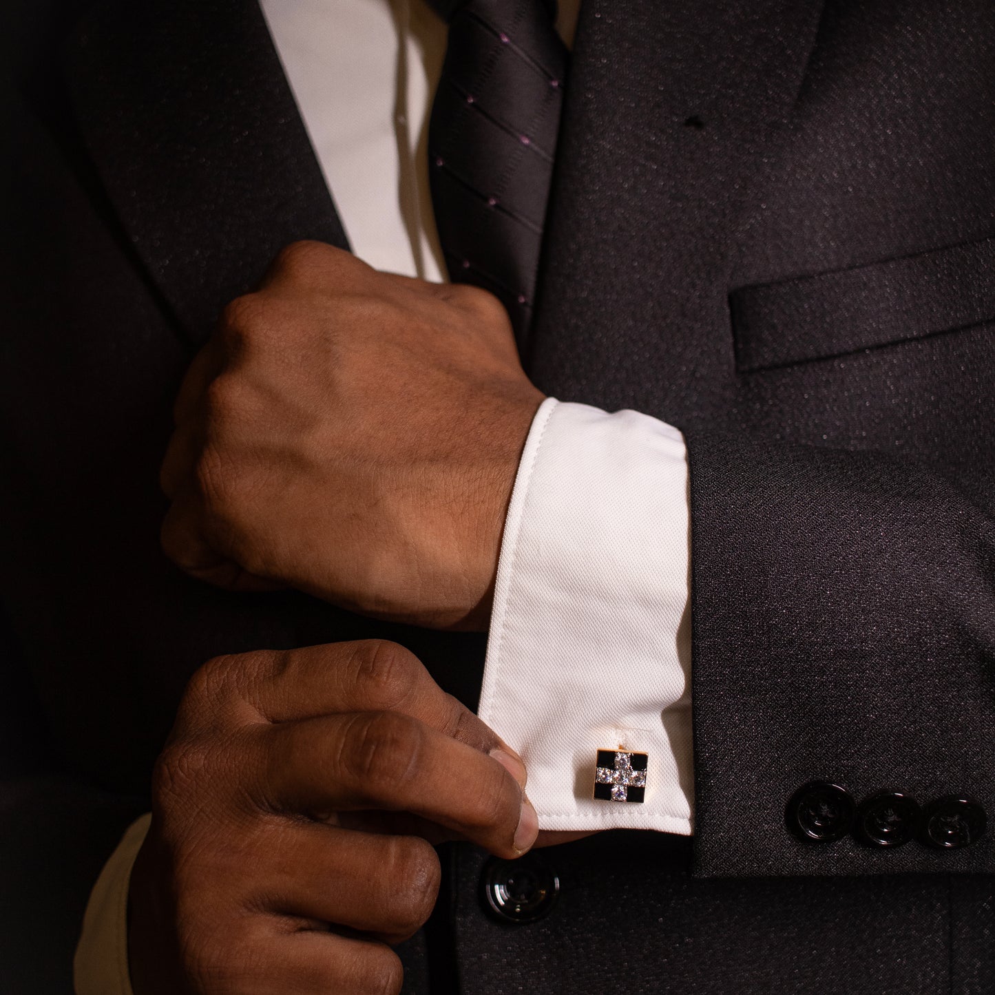 Chessboard cufflinks