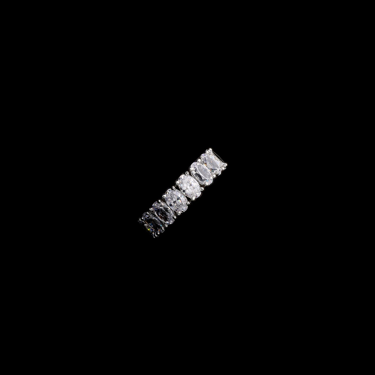 Oval full eternity band