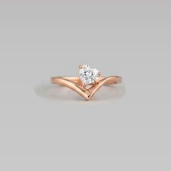 IGI-certified lab-grown solitaire diamond engagement ring for women