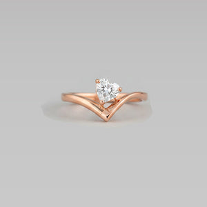 IGI-certified lab-grown solitaire diamond engagement ring for women