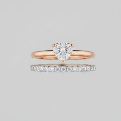Flowing lab-grown diamond engagement ring for women – 100% custom-made