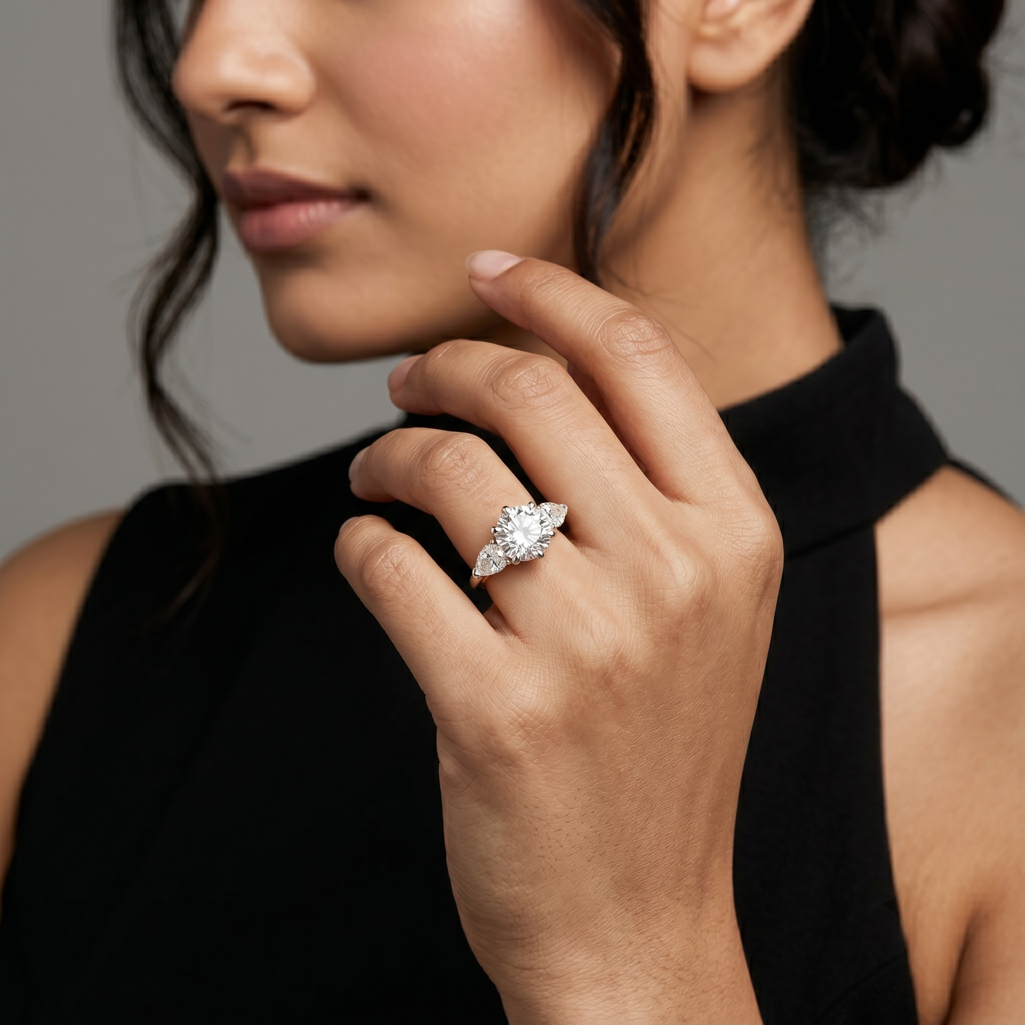 3ct Round Labgrown Solitaire Engagement Ring