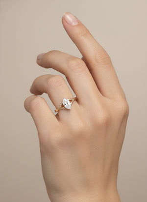 Crown Marquise Ring