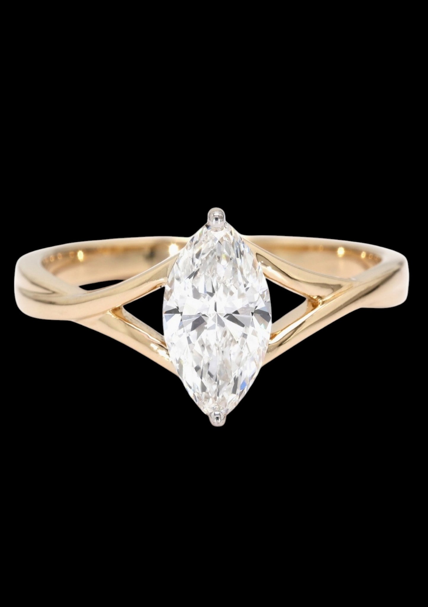Crown Marquise Ring