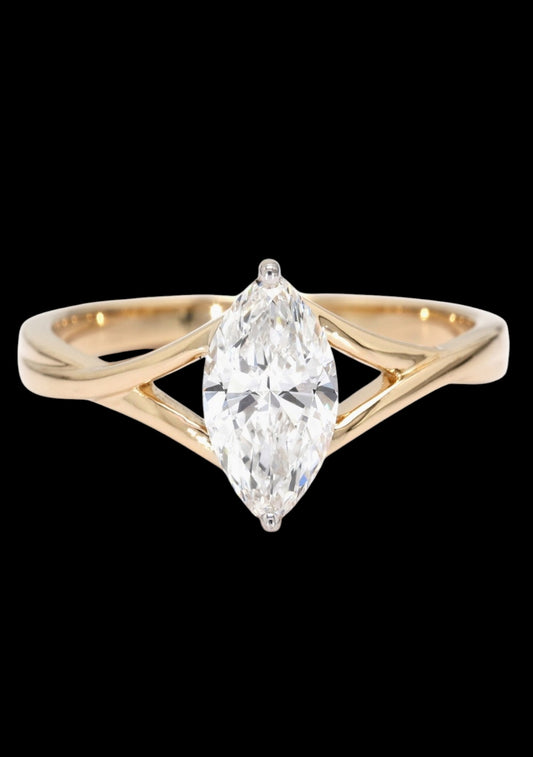 Crown Marquise Ring