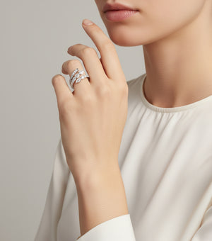 Inarra Atelier lab-grown diamond eternity band with twisted drop design for women