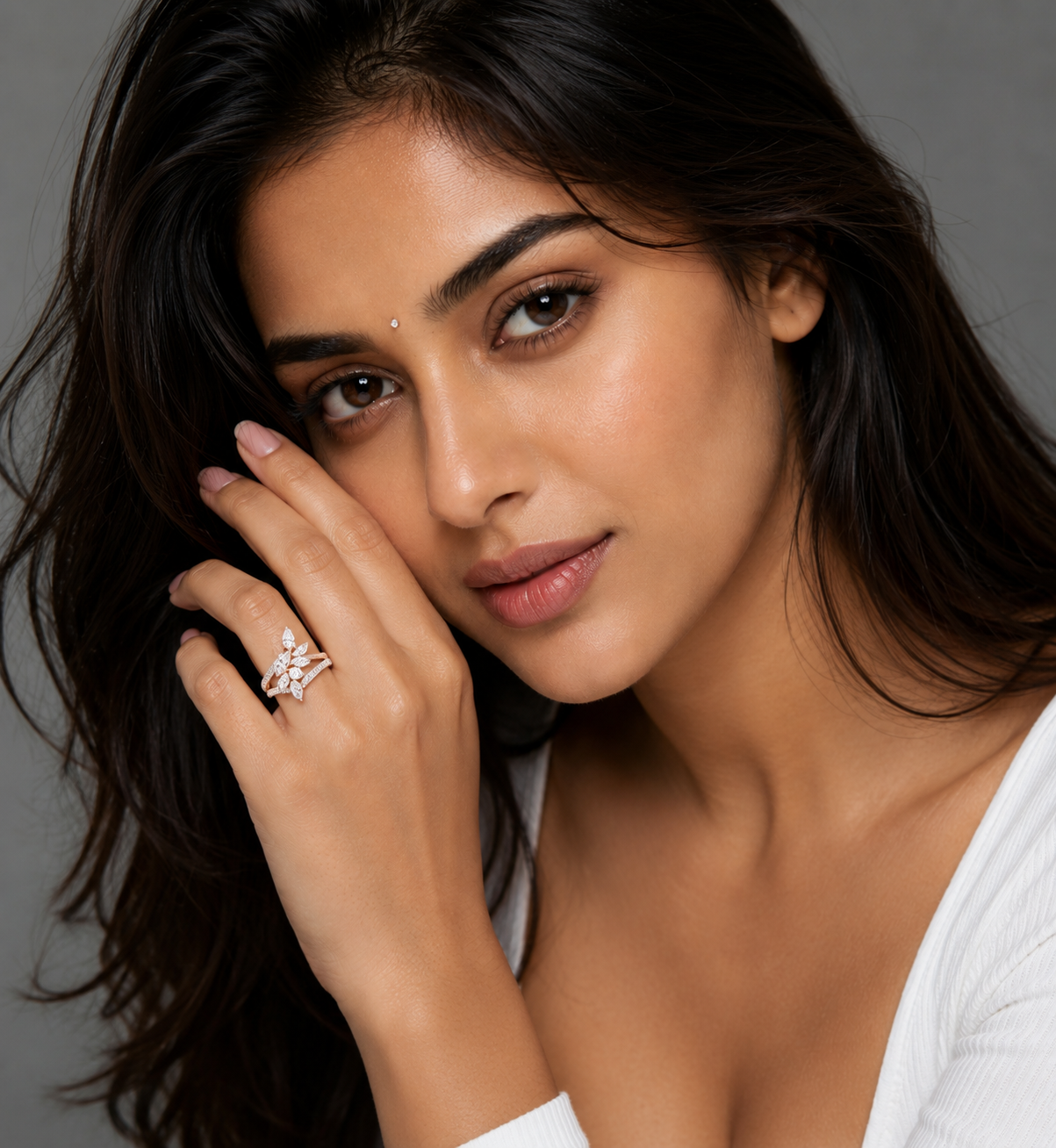 Light Cascade Ring