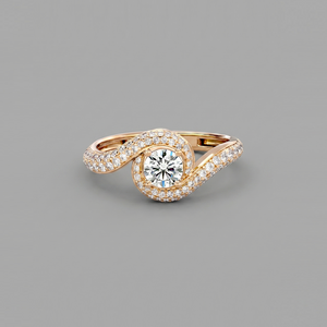 Custom-made 1 ct round-cut lab-grown diamond ring for women – modern luxury