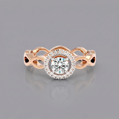 IGI-certified lab-grown diamond engagement ring for women – insured shipping
