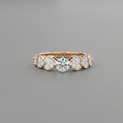 Inarra Atelier romantic heart lab-created diamond ring for women – IGI-certified