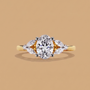 Oval Fleur Ring