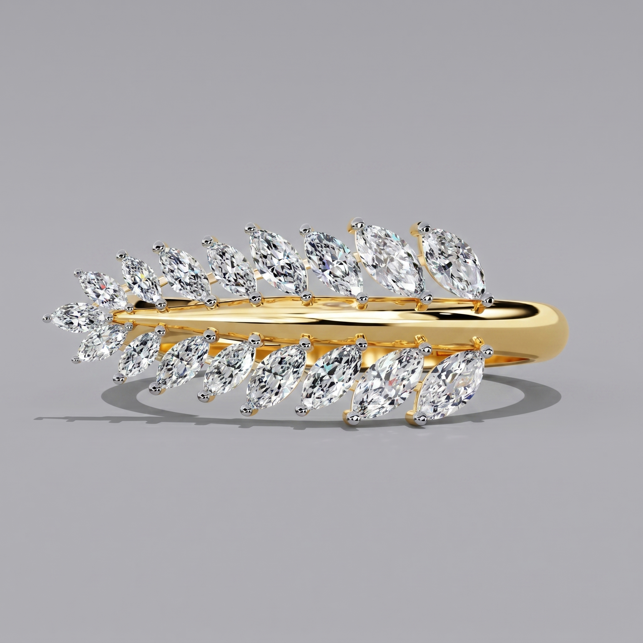Marquise Leaf Ring
