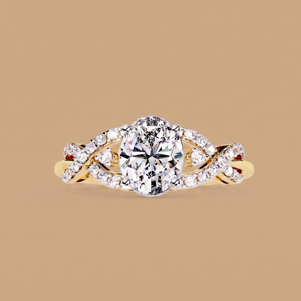 Classic Oval Lyric Ring