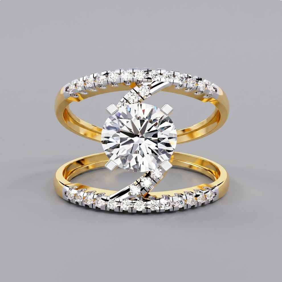 Solitaire Parallel Path Ring