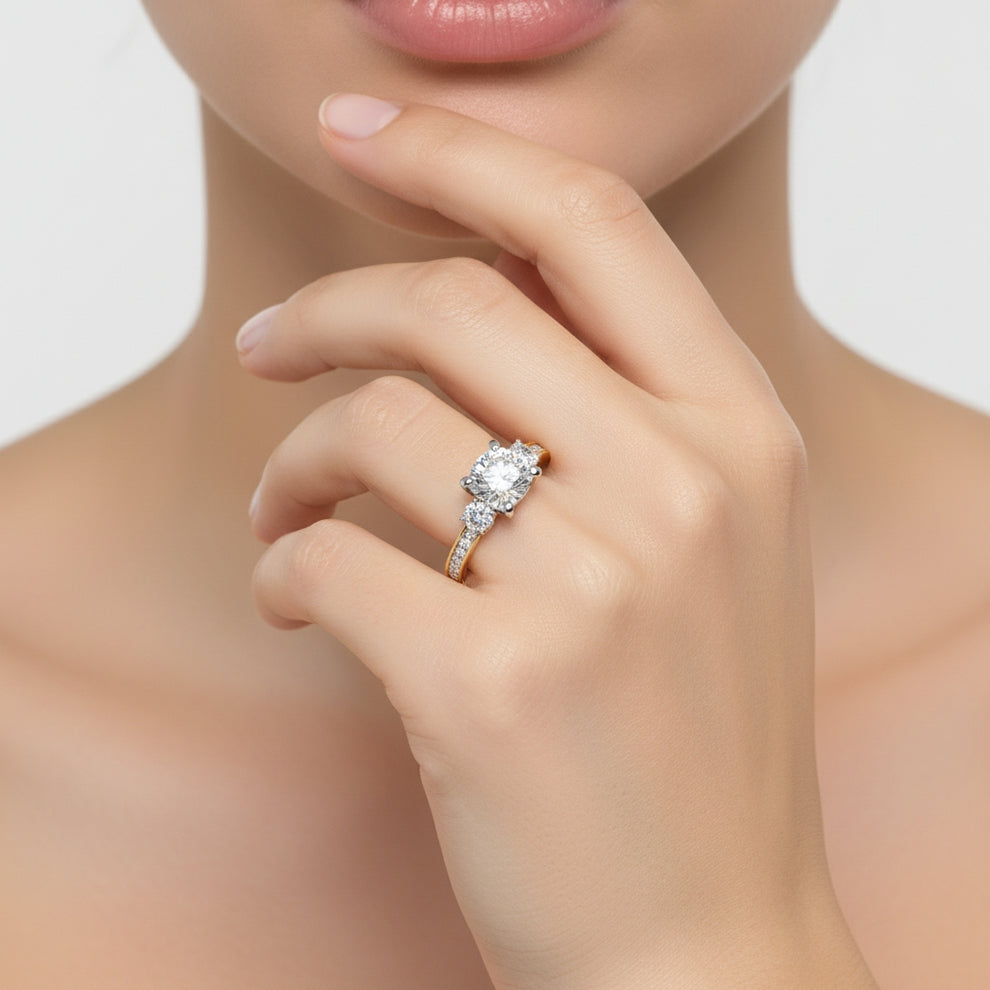 Classic Solitaire Cushion Ring