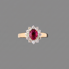 Labgrown Ruby Daily Wear Ring
