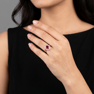 Labgrown Ruby Daily Wear Ring