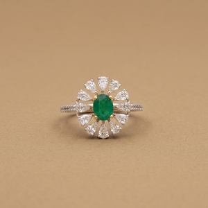 2ct Labgrown Emerald Cocktail Ring