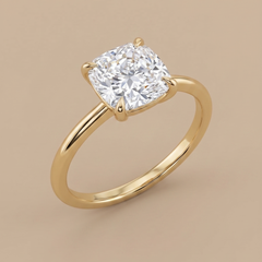 2ct Labgrown Asscher Cassic engagement ring