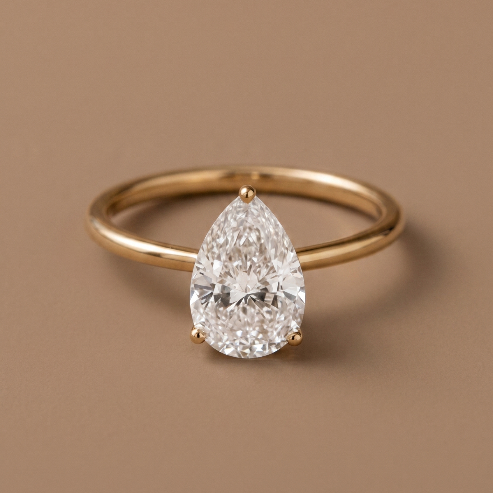2ct Labgrown Drop Classic Engagement Ring