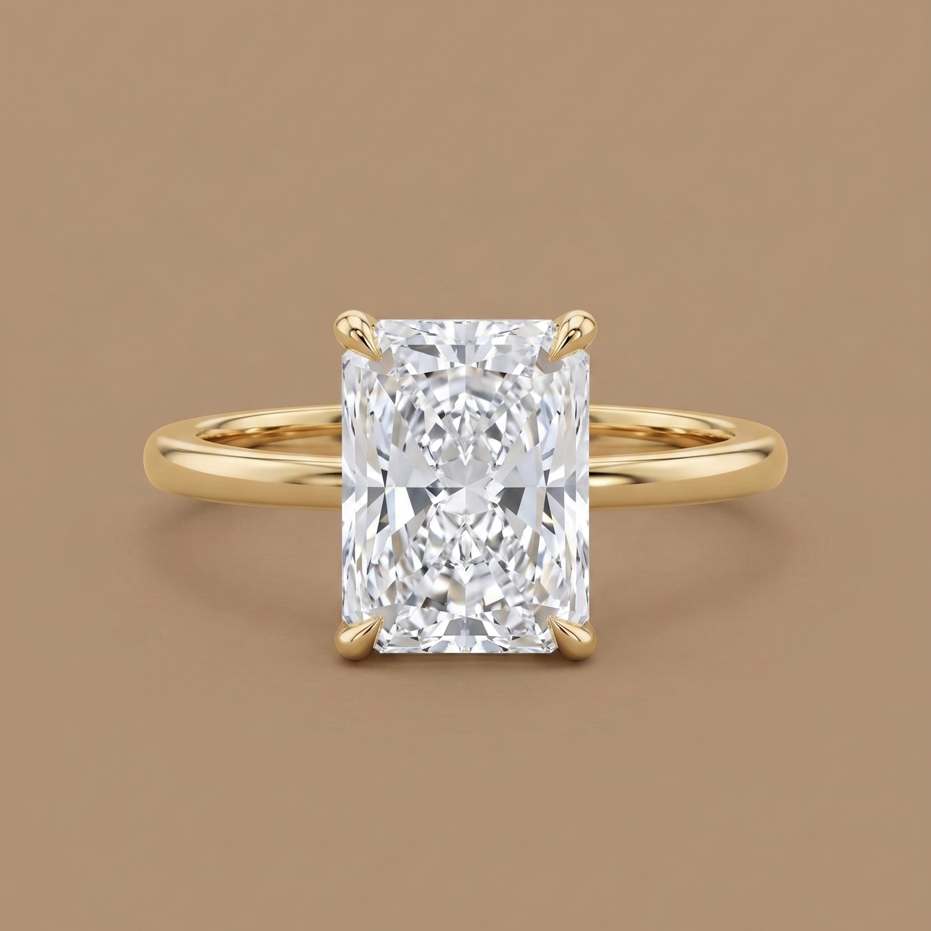 2ct Labgrown Cushion Solitaire Ring