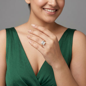 1ct Labgrown Asscher Engagement Ring