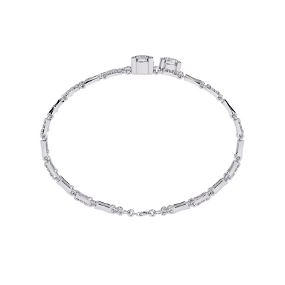 Twin Stone Diamond Bracelet