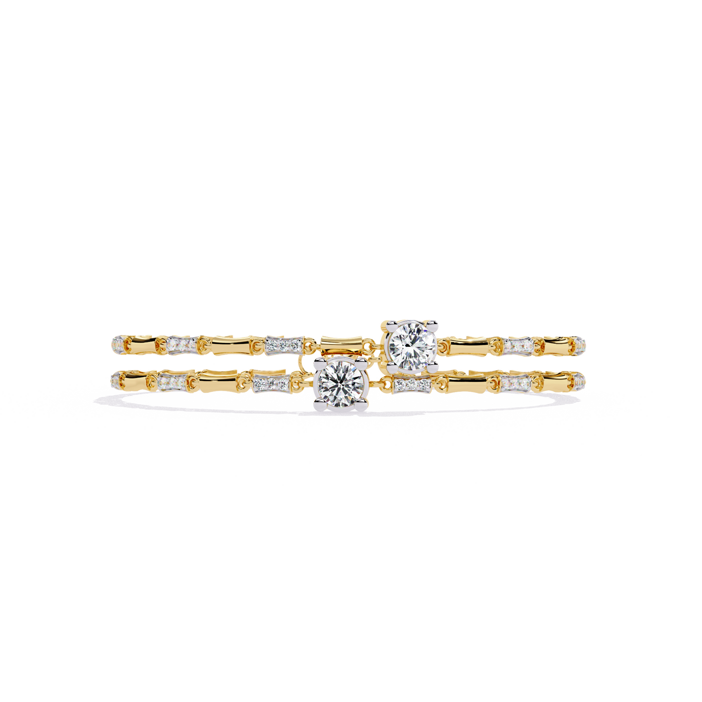 Twin Stone Diamond Bracelet