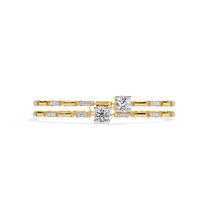 Twin Stone Diamond Bracelet