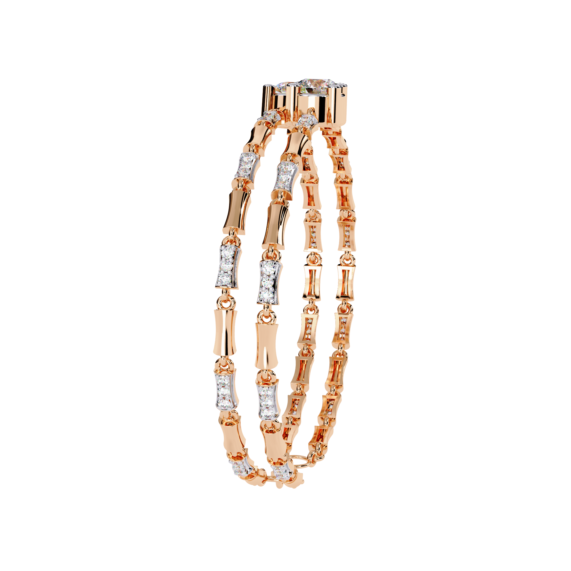 Twin Stone Diamond Bracelet
