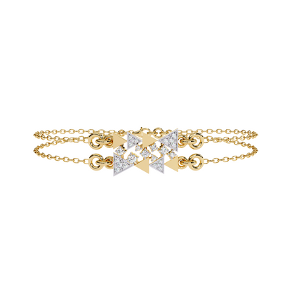 Pavé Triangle Bracelet
