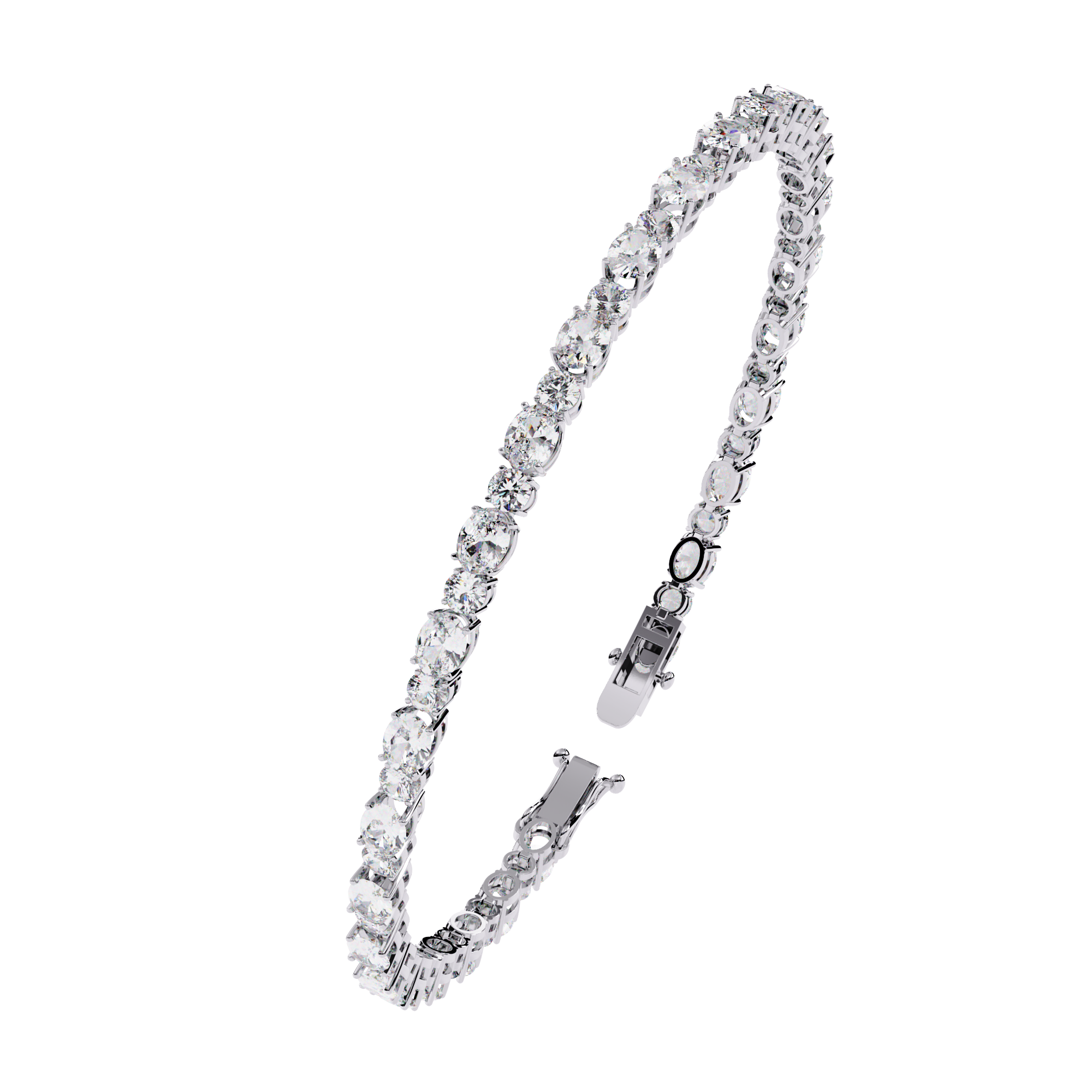lab grown diamond tennis bracelet