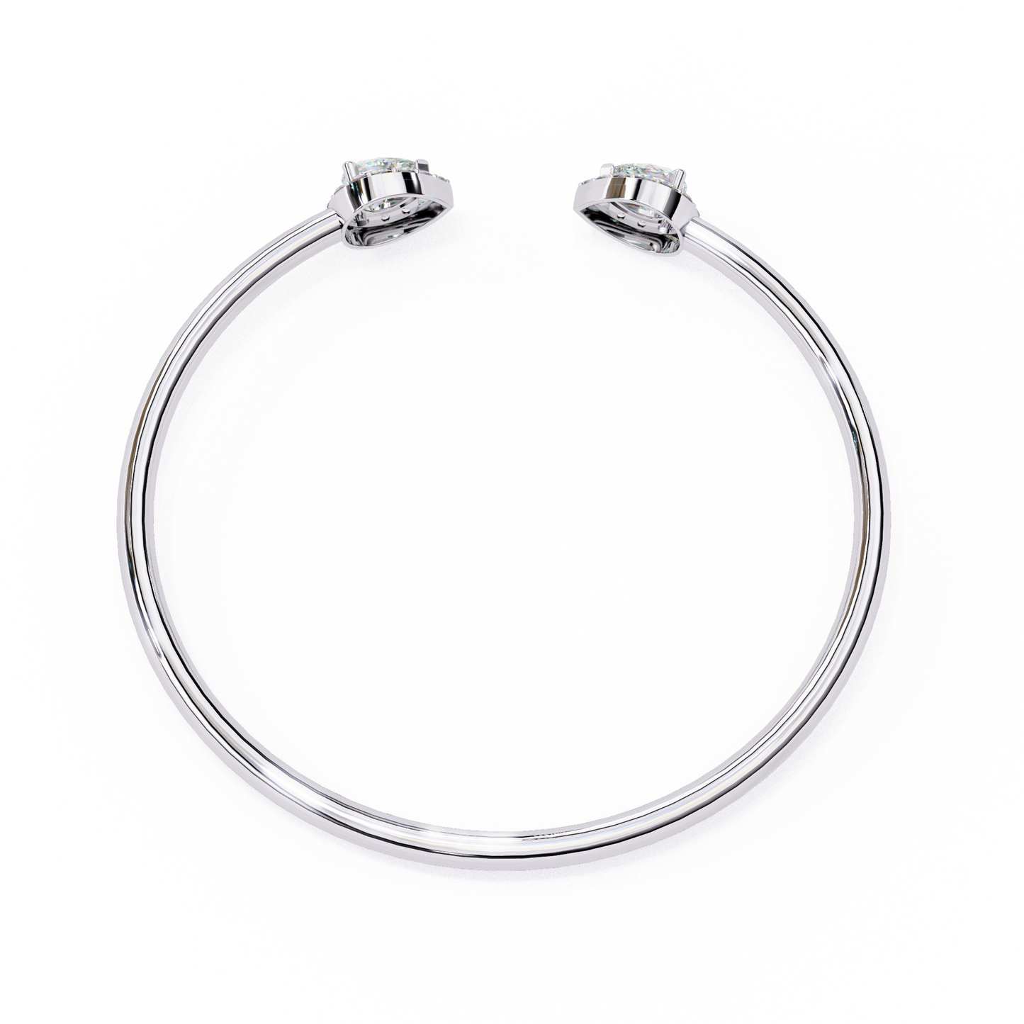 Twin Pear Cuff Bracelet