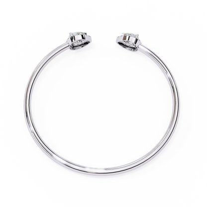 Twin Pear Cuff Bracelet