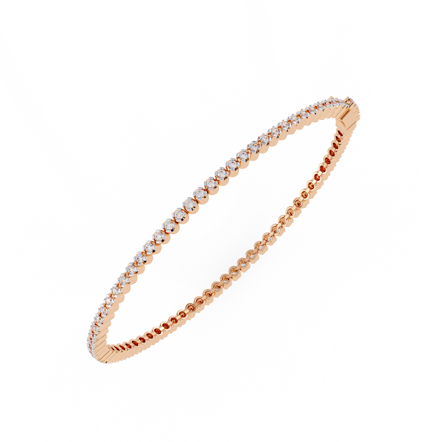 Single Line Diamond Bracelet