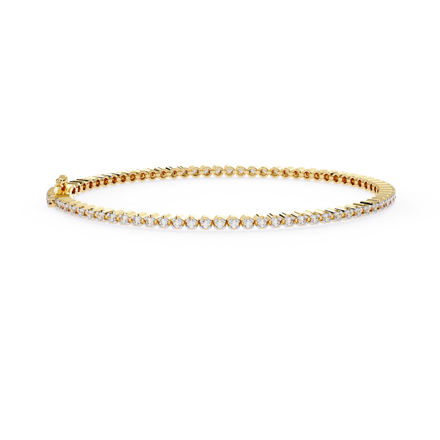 Single Line Diamond Bracelet