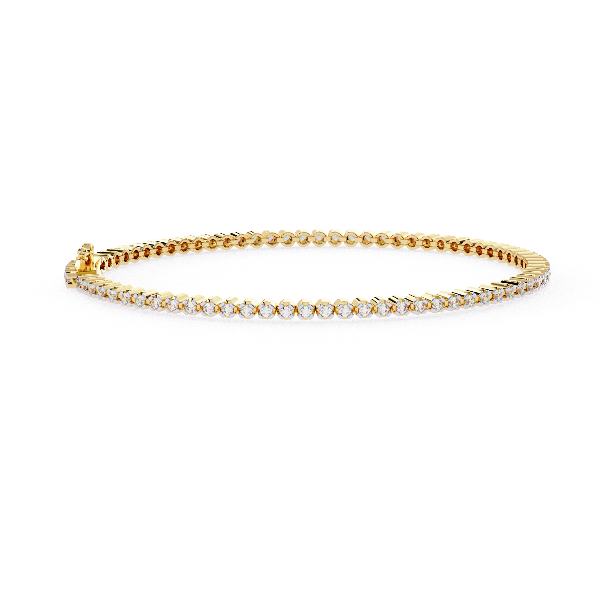 Single Line Diamond Bracelet
