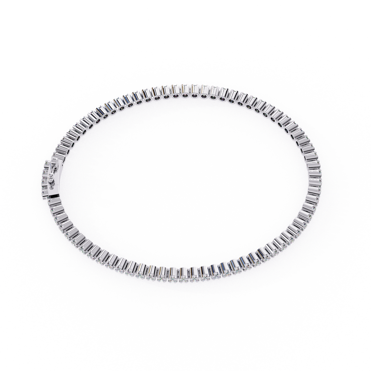 Single Line Diamond Bracelet